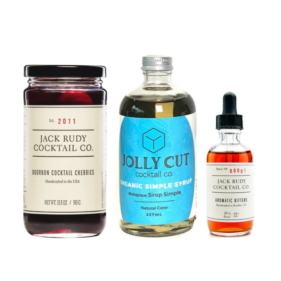 Gift Set Ingredient Kits*Jack Rudy Old Fashioned Trio