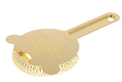 Japanese Japanese-Made Bar Tools*24 Kt Gold-Plated Hawthorne Strainer