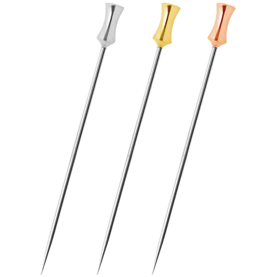 Japanese Cocktail Picks & Stirrers*Tsuzumi Cocktail Pin (In Steel, Gold, Rose Gold)
