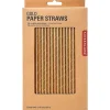 Kikkerland Straws*Gold Paper Straws