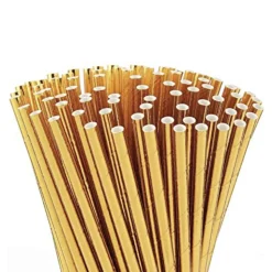 Kikkerland Tiki*Gold Paper Straws