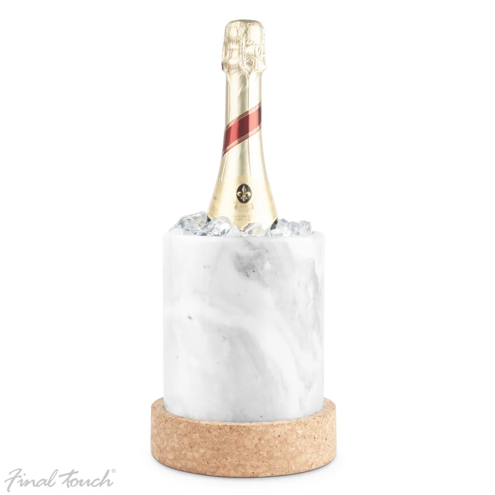 Product Specialties Inc. Ice Molds + Tools*Large Marble & Cork Wine Chiller