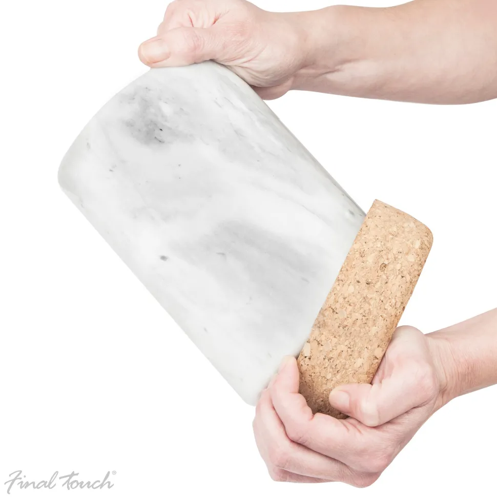 Product Specialties Inc. Ice Molds + Tools*Large Marble & Cork Wine Chiller