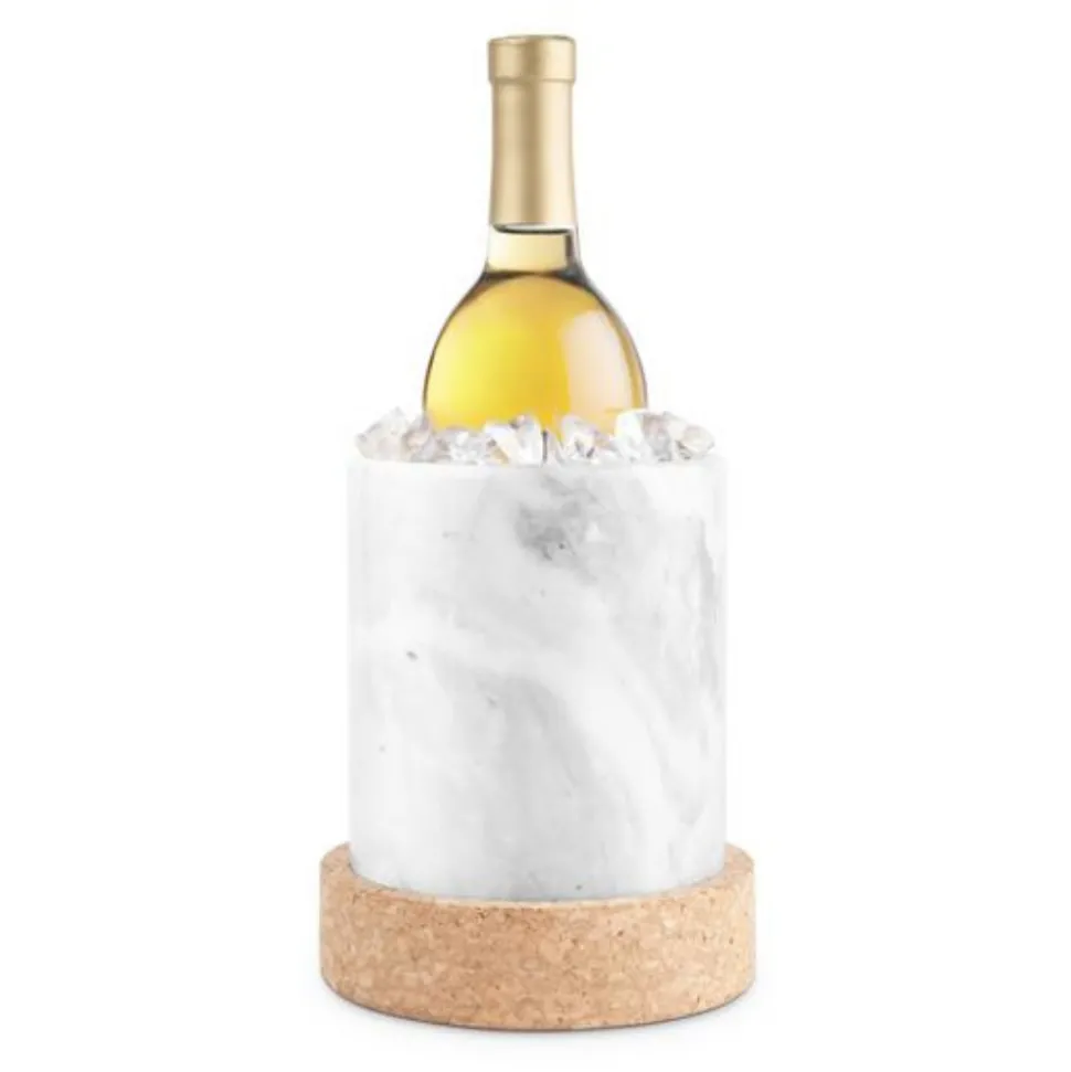 Product Specialties Inc. Ice Molds + Tools*Large Marble & Cork Wine Chiller