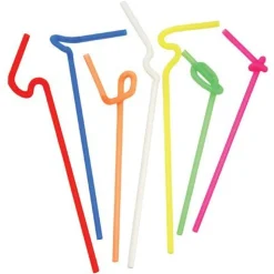 True Fabrications Tiki*Long Super Bendy Straws