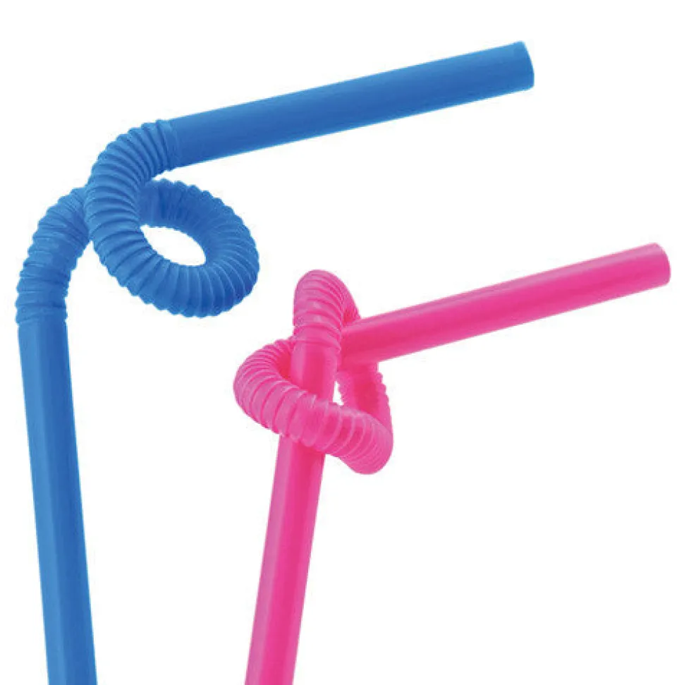 True Fabrications Tiki*Long Super Bendy Straws