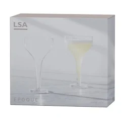 David Shaw Coupes / Nick & Nora*Lsa Epoque Champagne Saucers (Set Of 2)