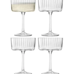 David Shaw Wine*Lsa Gio Line Champagne/Cocktail Saucers (Set Of 4)