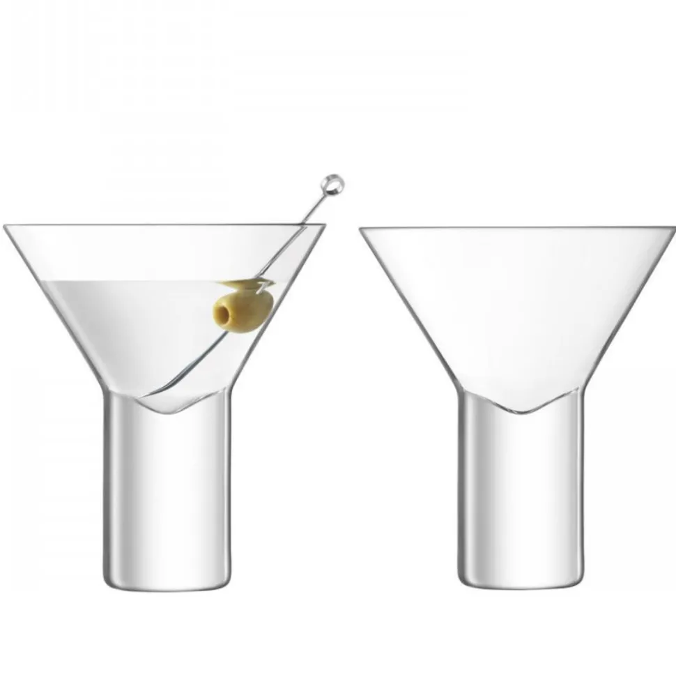 David Shaw Martini*Lsa Stemless Martini Glasses (Set Of 2)