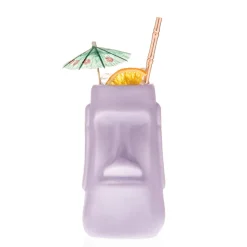 China Tiki*Mauve Moai Tiki Mug