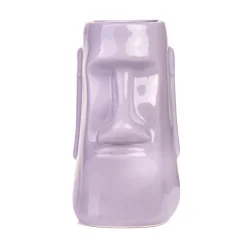China Tiki Mugs*Mauve Moai Tiki Mug
