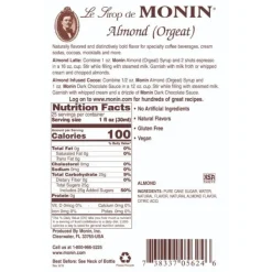 Mountain View Estates Syrups*Monin Almond (Orgeat) Syrup