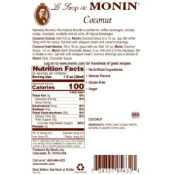 Mountain View Estates Syrups*Monin Coconut Syrup
