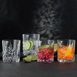Portmeirion (formerly Royal Selangor) Tumblers*Nachtmann Sculpture Tumblers (Set Of 4)