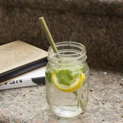 Kikkerland Straws*Natural Bamboo Straws (Set Of 8)