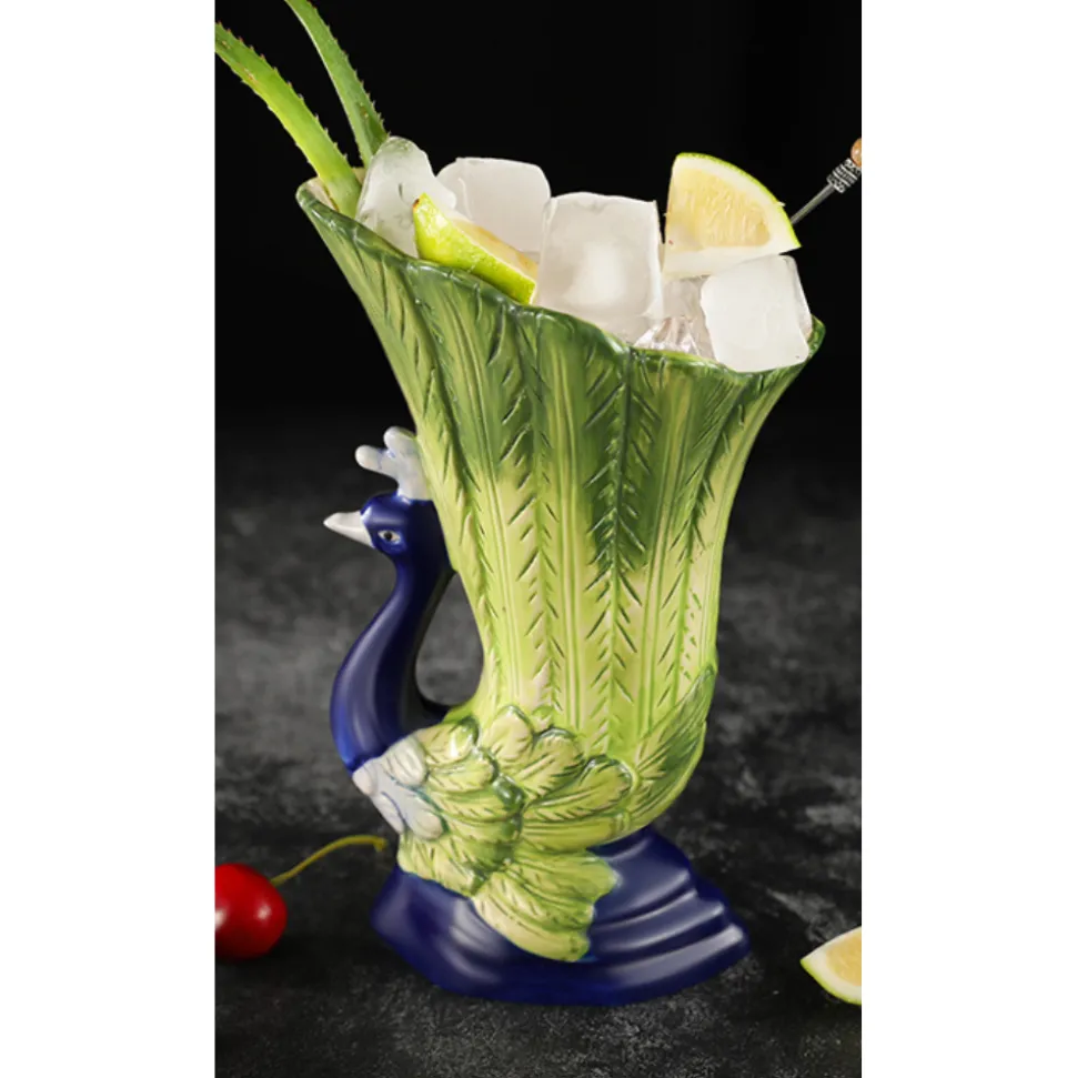 China Tiki Mugs*Peacock Tiki Mug