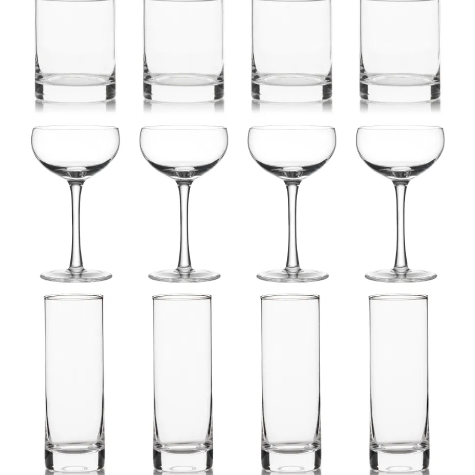 Better Refined - CHINA Potion House Bar Tools*Plain Glassware Collection (Set Of 12)