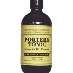 Porter's Tonic Cocktail Mixers*Porter's Cardamom Orange Tonic Syrup