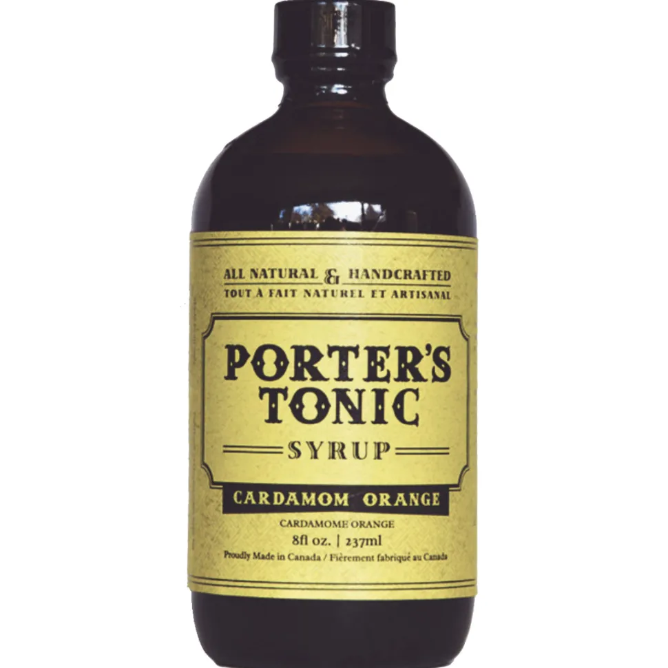 Porter's Tonic Cocktail Mixers*Porter's Cardamom Orange Tonic Syrup