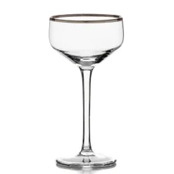 Better Refined - CHINA Potion House Bar Tools*Potion House Silver Rim Coupe