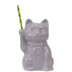 China Tiki*Purple Neko Cat Tiki Mug