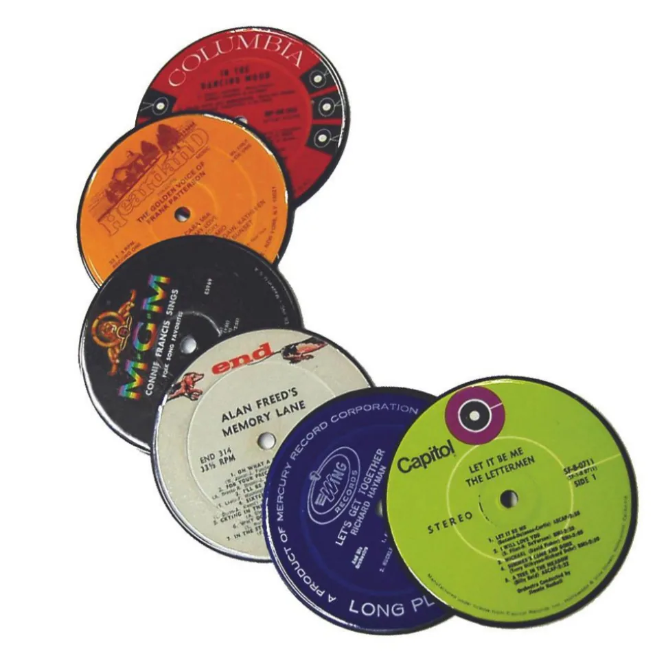 Vinylux, Inc. Coasters & Trays*Recycled Vinyl Record Coasters