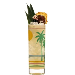 China Tiki Mugs*Retro Tropical Collins Glass