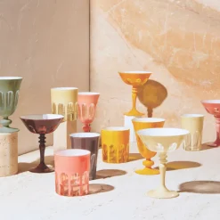 Aesthetic Movement Tumblers*Rialto Old Fashioned Tumbler (Salmon)