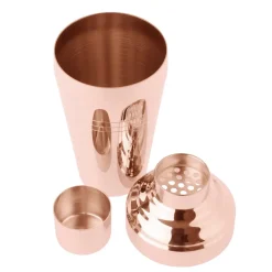 Japanese Japanese-Made Bar Tools*Rose Gold 3-Piece Cobbler Shaker - Shiny