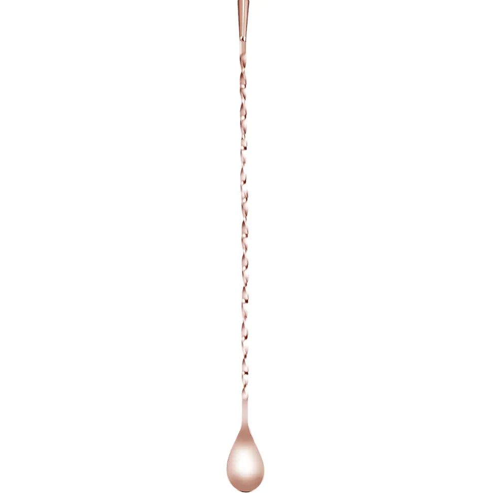 Japanese Bar Spoons + Muddlers*Rose Gold Teardrop Spoon (40Cm)