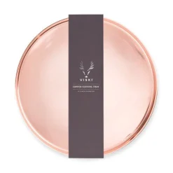 True Fabrications Coasters & Trays*Round Copper Tray