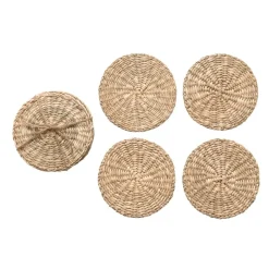Creative Co-Op Coasters & Trays*Round Hand-Woven Seagrass Coasters (Set Of 4)