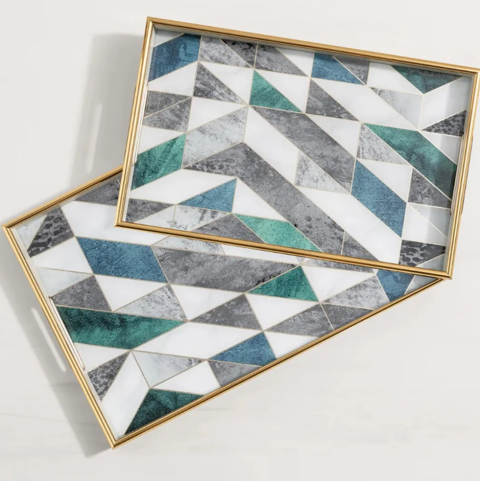 Torre u0026 Tagus Coasters & Trays*Savoy Geometric Tray