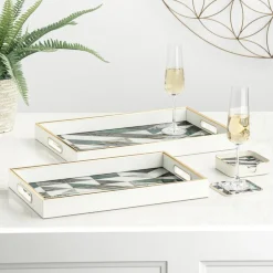 Torre u0026 Tagus Coasters & Trays*Savoy Geometric Tray