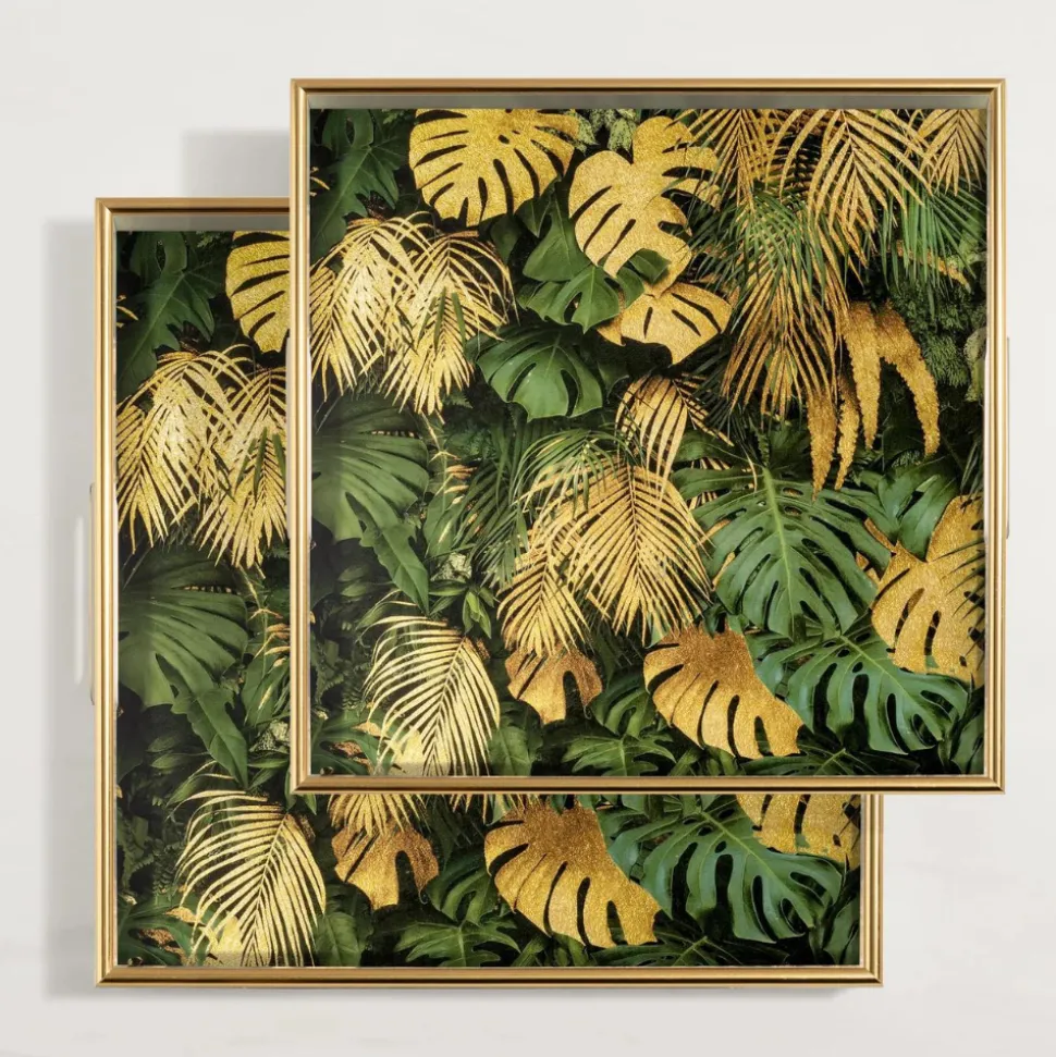 Torre u0026 Tagus Coasters & Trays*Savoy Tropical Leaves Tray