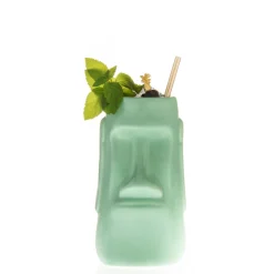 China Tiki*Seafoam Green Easter Island Tiki Mug