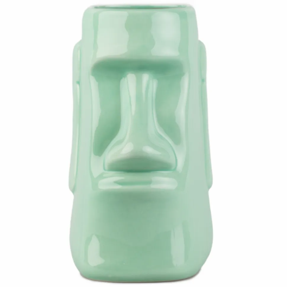 China Tiki*Seafoam Green Easter Island Tiki Mug