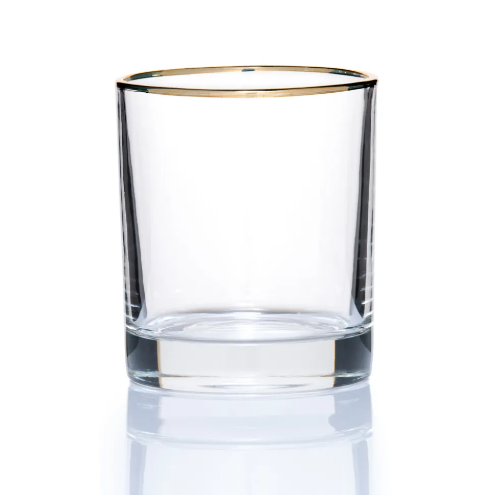 China Potion House Bar Tools*Simple Gold Rim Tumbler