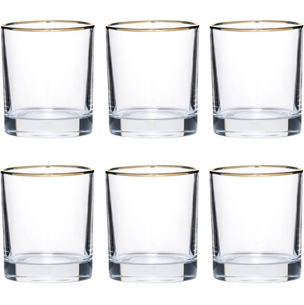 China Potion House Bar Tools*Simple Gold Rim Tumbler
