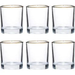 China Tumblers*Simple Gold Rim Tumbler