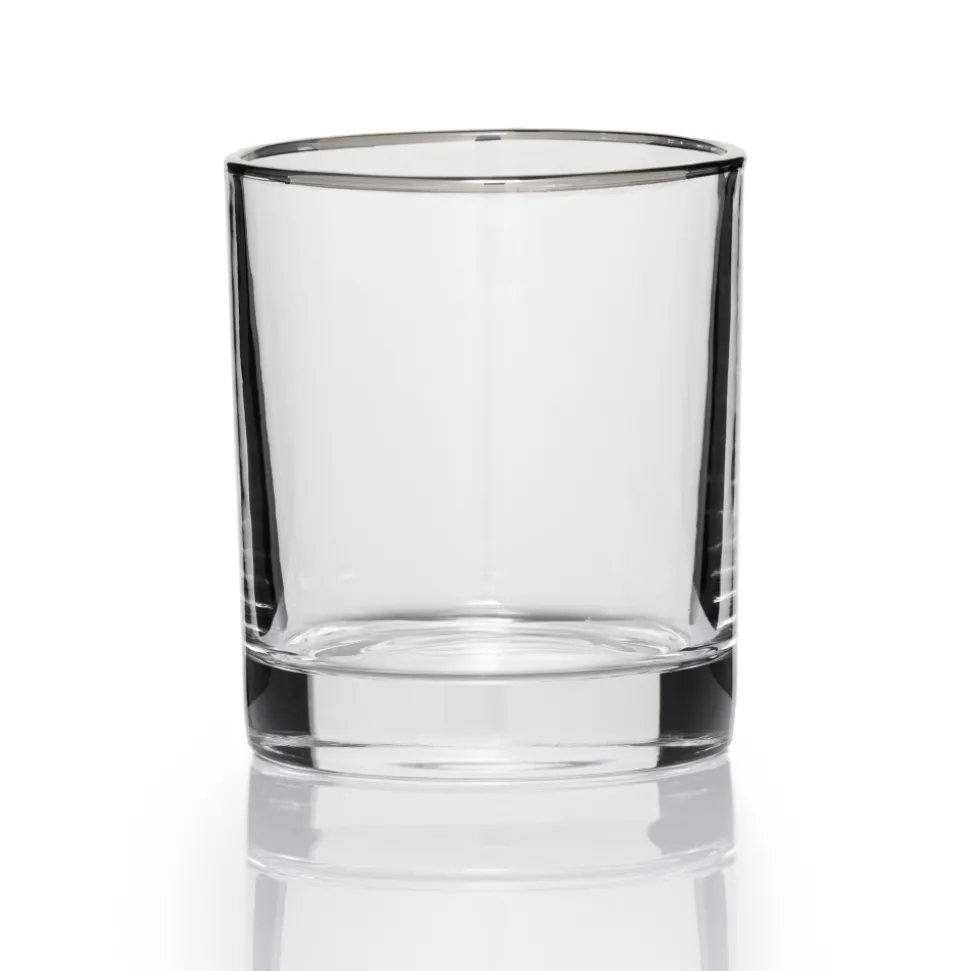China Tumblers*Simple Silver Rim Tumbler
