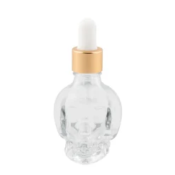 China Potion House Bar Tools*Skull Bitters Bottle In Black, White And Clear