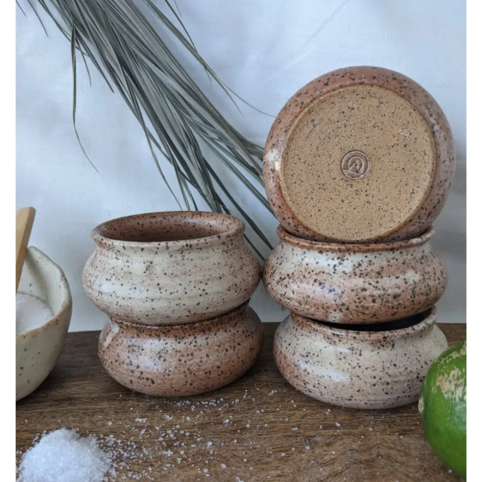 Clay + Ash Ceramics Spirit Tasting*Speckled Tequila + Mezcal Copita