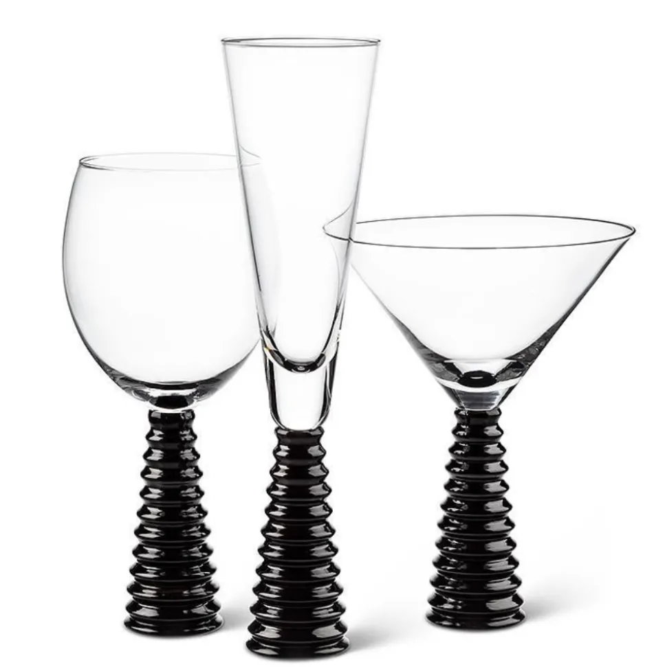 Abbott Wine*Stack Black Base Wine Goblet