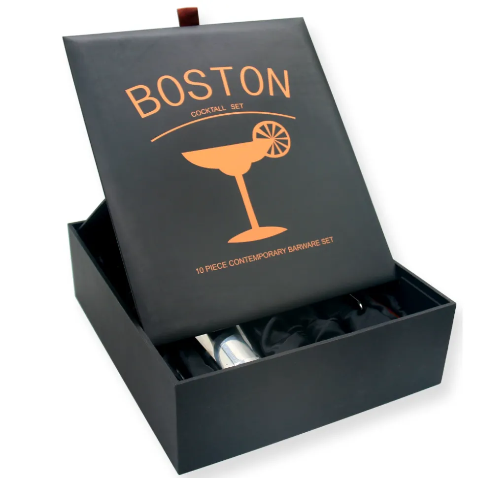 China - special Bar Tool Sets*Stainless Steel Bar Tool Set With Gift Box (10 Piece)