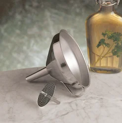 RSVP Wine*Stainless Steel Funnel With Strainer