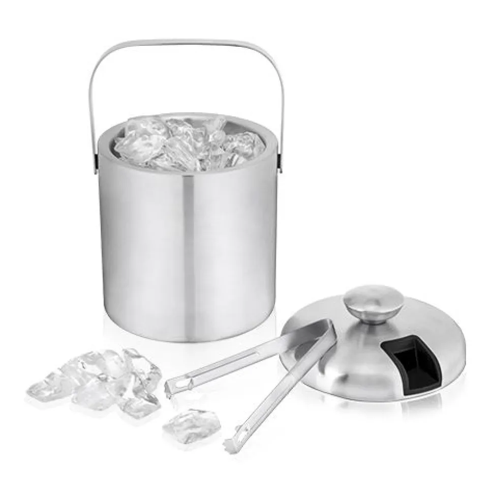 True Fabrications Ice Molds + Tools*Stainless Steel Ice Bucket With Tongs