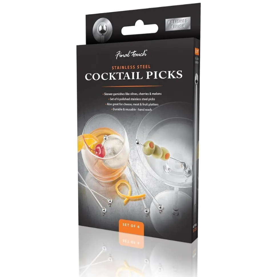 Product Specialties Inc. Garnishes*Steel Ball Cocktail Pin