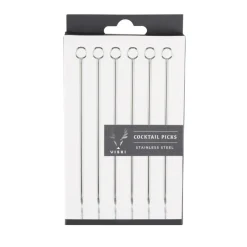 True Fabrications Garnishes*Steel Cocktail Pins (Set Of 6)