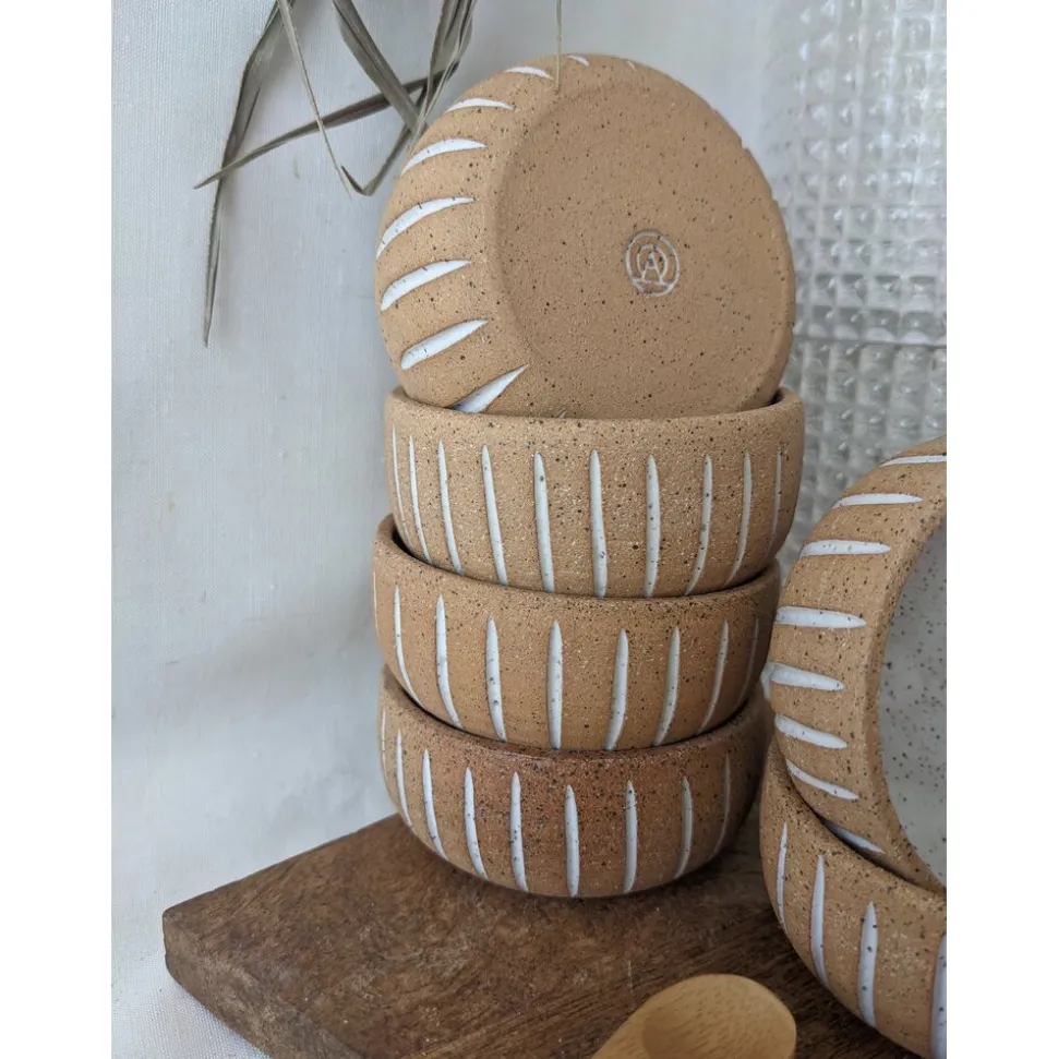 Clay + Ash Ceramics Spirit Tasting*Striped Tequila + Mezcal Copita